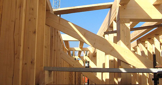 costruzione case in legno con sistema a telaio